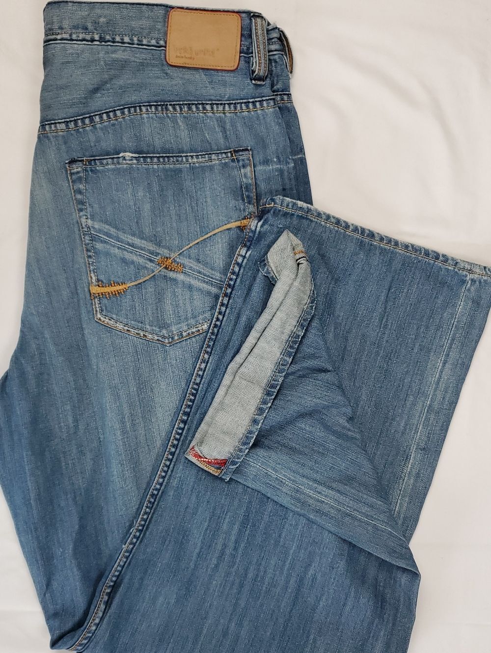 Ecko Unltd Vintage Y2K Jeans | Mens Wide Leg Baggy Fit Light Wash Denim 1101